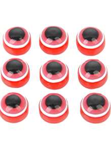 50入組/套時尚眼睛形狀DIY珠子適合女士DIY首飾製作 - 紅色 - 查看 2