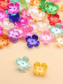 50pcs/set Fashionable Flower Shaped DIY Jewelry Accessory For Women For DIY Jewelry Making - Multicolor - View 3