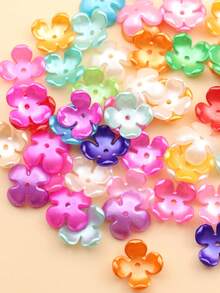 50pcs/set Fashionable Flower Shaped DIY Jewelry Accessory For Women For DIY Jewelry Making - Multicolor - View 4