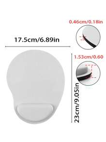 1入組素色鼠標墊帶腕托 - 薄荷藍 - 查看 5