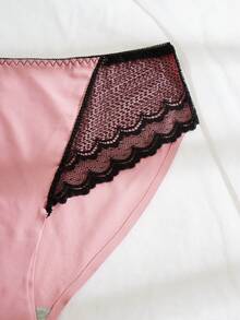 Plus 5pack Contrast Lace Panty - Multicolor - View 5