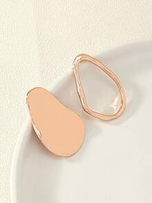 1對復古a/b設計耳環 - 粉色 - 查看 2