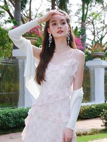 Nữ Cardigans Nút phía trước màu trơn Giải trí - trắng - Xem 8