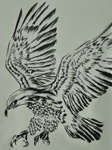 Manfinity LEGND Men Eagle Print Tee - Mint Green - View 4