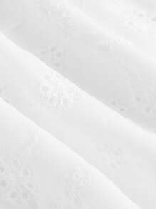 SHEIN MOD Vestido de tirantes bustier unicolor - Blanco - Ver 3