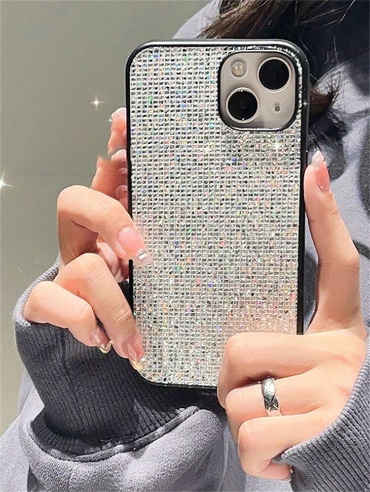 Shockproof Rhinestone Apple Y2k Decor Phone Case Waterproof Anti-Fall Scratch Resistant Spring Gift