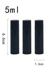 3 szt. 5 ml czarnej płaskiej tubki z błyszczykiem