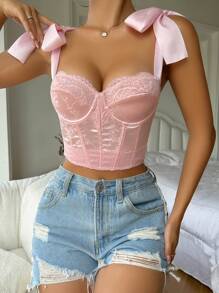 FairyFlirt ثدييه للسيدات بحلقة وأسلاك للصدر - وردي - مشاهدة 4