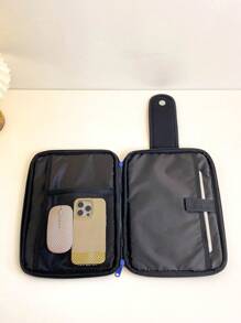 Minimalist Shockproof Laptop Bag - Black - View 3