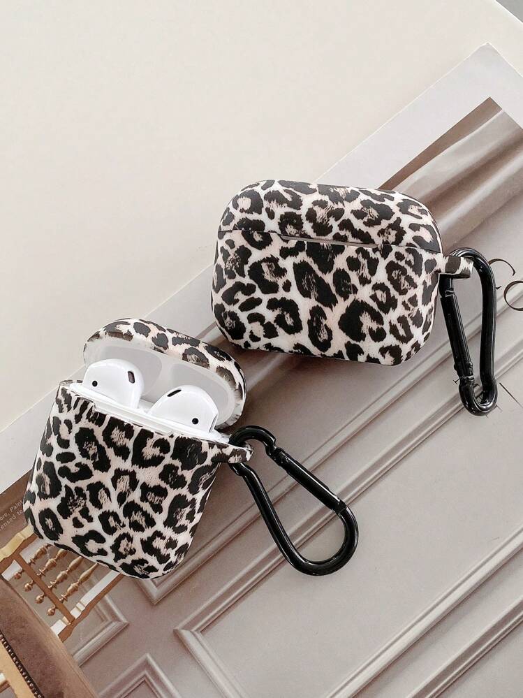Leopard Print Silicone Soft Protective Case For Airpods - Multicolor - View 2
