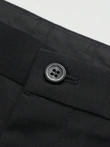 Manfinity Mode 男士1入組單釦西裝外套和1入組西裝褲 - 黑色 - 查看 4