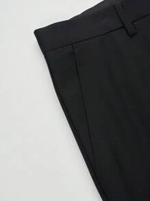 Manfinity Mode 男士1入組單釦西裝外套和1入組西裝褲 - 黑色 - 查看 5