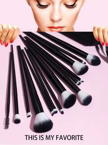 14件套化妆刷套装，化妆刷套装，化妆刷包，化妆刷套装，全套化妆刷，化妆刷套装，全套化妆工具，刷子套装，化妆刷套装，化妆礼盒套装 - 黑色 - 查看 1