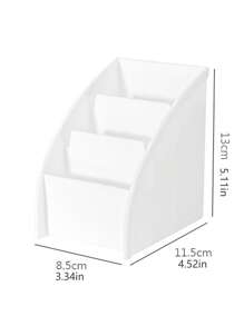1pc 3 Grid Pen Holder - trắng - Xem 5