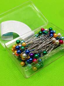 100pcs 랜덤 핀 세트 - 멀티컬러 - 보기 1