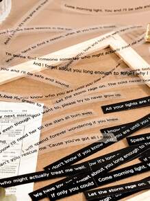 40入組標語圖案隨機貼紙 - 彩色 - 查看 4