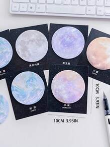 قطعة واحدة سطع ملاحظتك مع مذكرة لزجة متعدد اللون كوكب