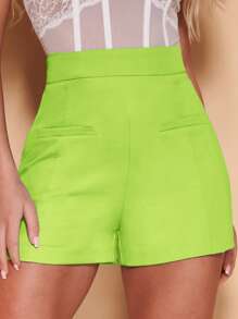 SHEIN BAE 高腰素色短褲