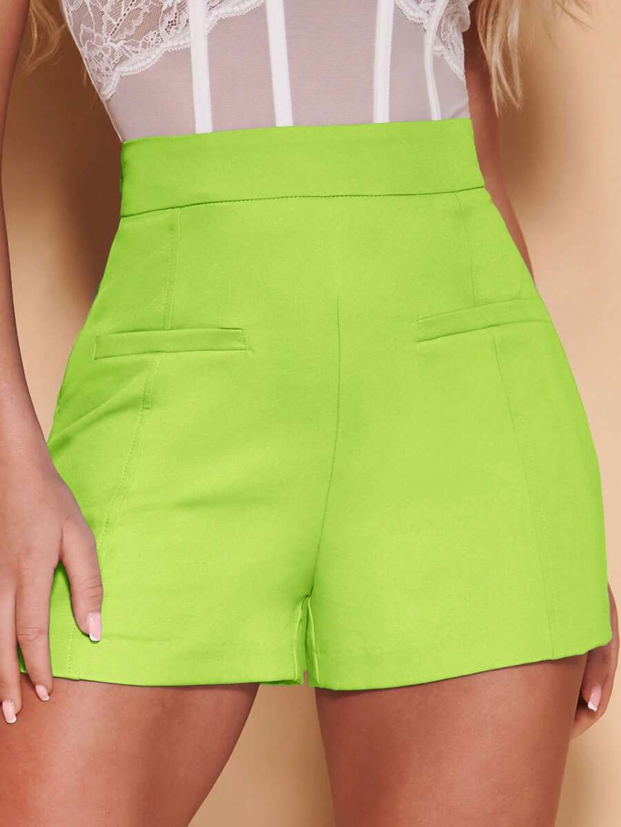 SHEIN BAE 高腰素色短褲