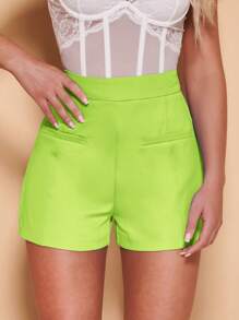 SHEIN BAE 高腰素色短褲