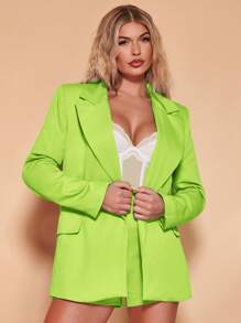 SHEIN BAE 高腰素色短褲