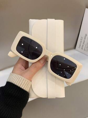 1副女士幾何框架太陽眼鏡適合派對