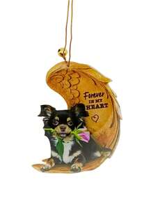 1 Đồ Họa Hình Chó & Chữ Cái PMMA Treo Xe Ô Tô Vật Trang Trí - màu nâu - Xem 2