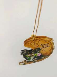 1 Đồ Họa Hình Chó & Chữ Cái PMMA Treo Xe Ô Tô Vật Trang Trí - màu nâu - Xem 5