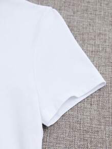 INAWLY 字母圖案T恤 - 白色 - 查看 4