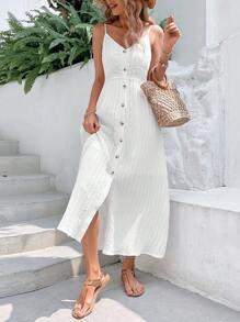 Breezaya Button Front Cami Dress