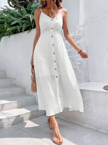 Breezaya Button Front Cami Dress