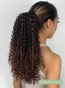 nimoki Short Curly Ponytail Synthetic Hair Extension - Multicolor - View 2