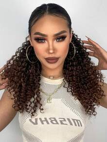 nimoki Short Curly Ponytail Synthetic Hair Extension - Multicolor - View 4