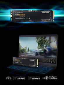 Samsung SSD Samsung 970 EVO Plus 500GB 1TB NVMe M.2 2280 PCIe3.0 Interno, Velocidade Máxima Até 3500MB/S, Tecnologia V-NAND, Expansão de Armazenamento e Memória para Games, Controle de Calor Gráfico
