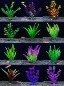 6 cái cây thủy sinh nhân tạo thiết kế trang trí ngẫu nhiên cho bể cá để trang trí - Nhiều màu - Xem 2