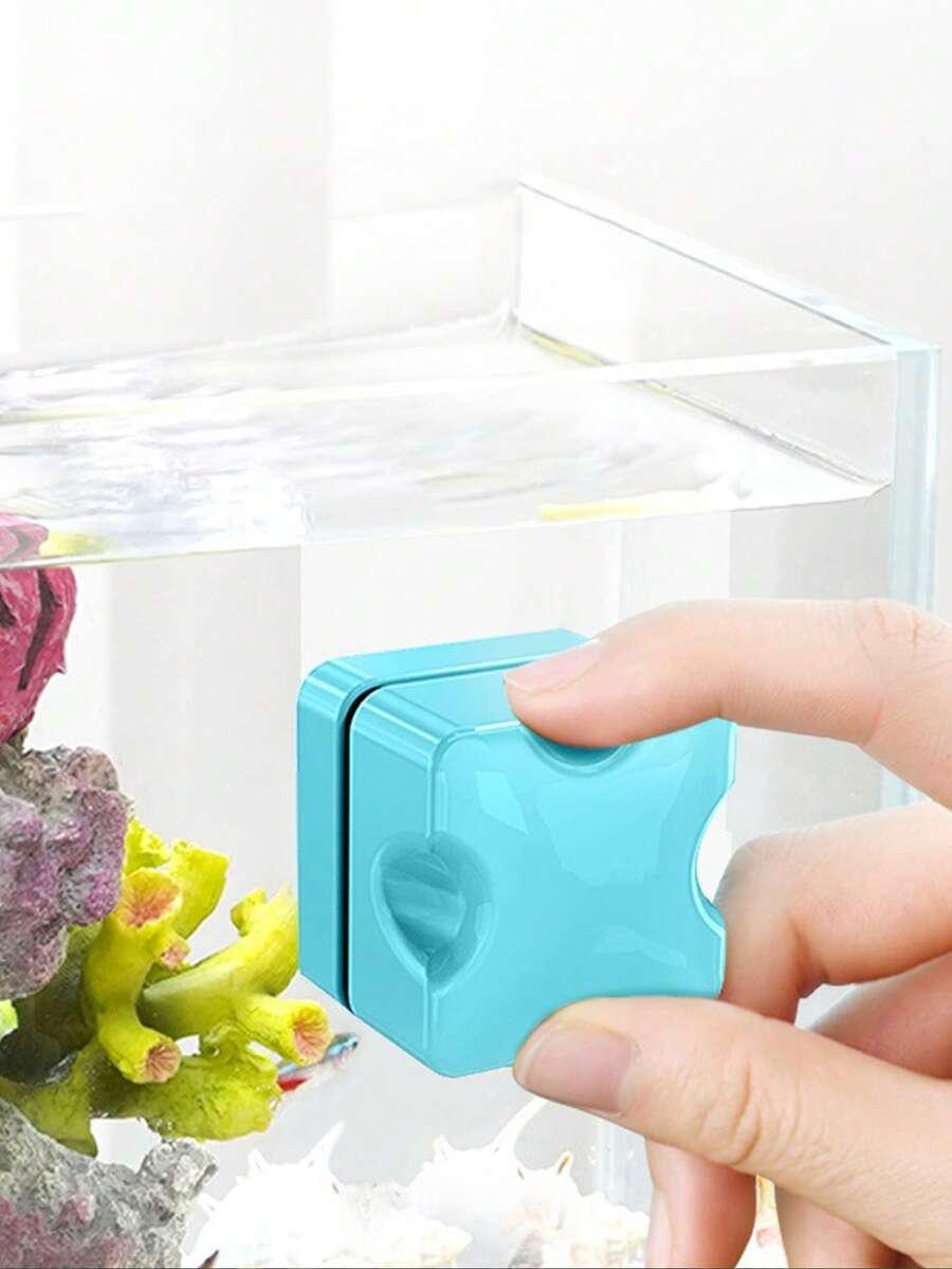 1入組隨機色磁鐵水族箱洗滌器適用於水族館適用於清潔 - 彩色 - 查看 1