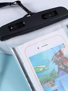 防水手机壳，休闲防水手机袋，PVC 手机袋，度假沙滩包，防水手机袋，PVC 手机壳，适用于游泳、泳池、沙滩、学校用品、学校用品、学生用品、巡航必需品、运动包、运动包、基础款游泳包、游泳者、热带海岸风情沙滩包，适合游泳、夏季岛屿度假、海滩配件、适合女孩、男孩、男士、女士、钱包，适合户外运动、旅行、度假 - 黑色 - 查看 5