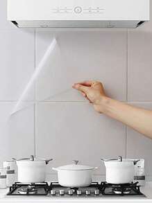 1入組透明防油牆紙 - 無色 - 查看 2