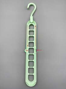 1pc Multifunction Multi-hole Clothes Hanger - Green - View 5
