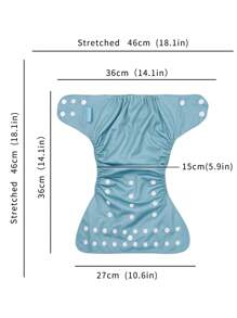 Happy Flute 4 chiếc Tã vải cho bé trai chấm bi - Nhiều màu - Xem 3