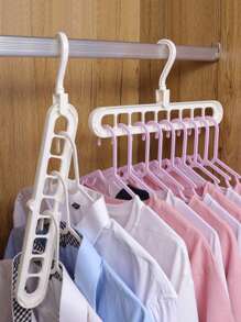 1入組多功能多孔衣架 - 白色 - 查看 4