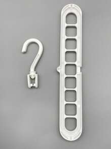 1入組多功能多孔衣架 - 白色 - 查看 5