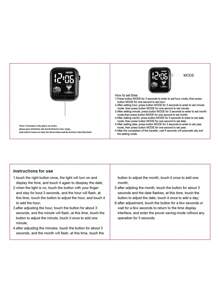 粉色表带LED显示屏方形电子表作为返校学生的礼物