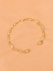 Twist thiết kế Cuff Bangle - Vàng - Xem 2