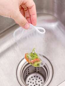 100/200入組廚房洗碗槽垃圾過濾器下水道地漏過濾器