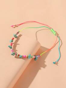 1入組波西米亞綠松石色和珠子裝飾腳錬適合女士適用於海灘 - 彩色 - 查看 4