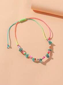 1入組波西米亞綠松石色和珠子裝飾腳錬適合女士適用於海灘 - 彩色 - 查看 6