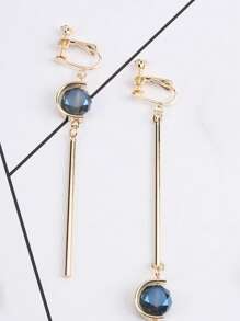 cái Vòng đeo tai trang trí bằng đá quý Trang sức bằng đồng - Nhiều màu - Xem 2