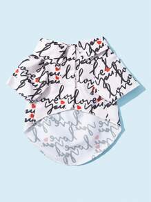 PETSIN 1 áo sơ mi thú cưng họa tiết chữ cái cho chó và mèo cho mùa hè - Nhiều màu - Xem 6