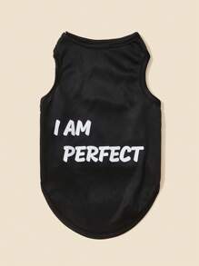 PETSIN 1入組字母圖案寵物背心適用於狗狗和貓適合夏天 - 彩色 - 查看 1